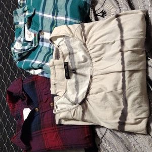 Three women's long sleeved tops size S